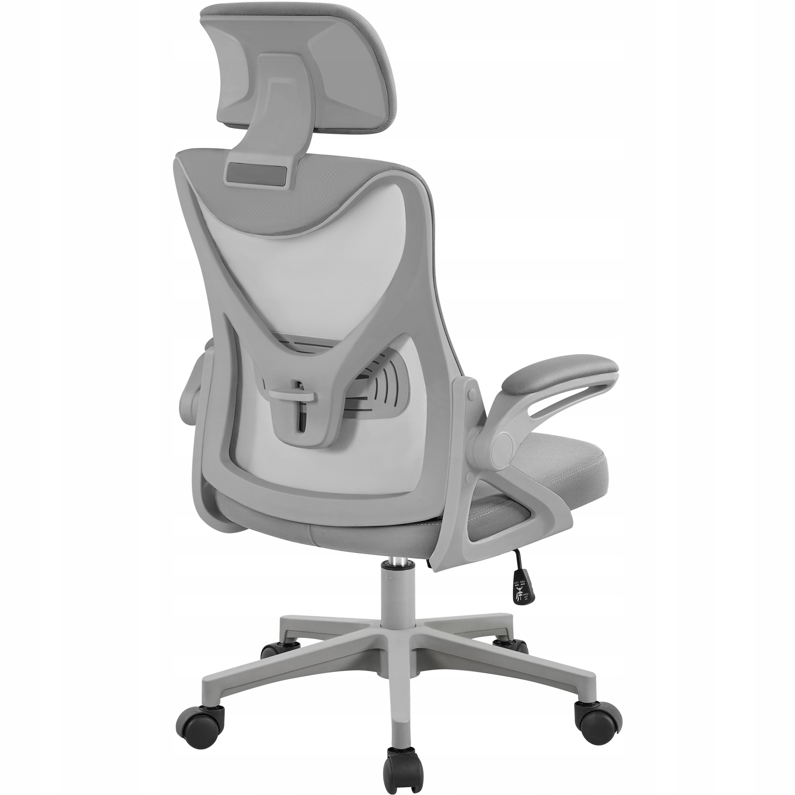 Ergonomic Mesh Office Chair High Back, Armrests, Grey Packaging status original