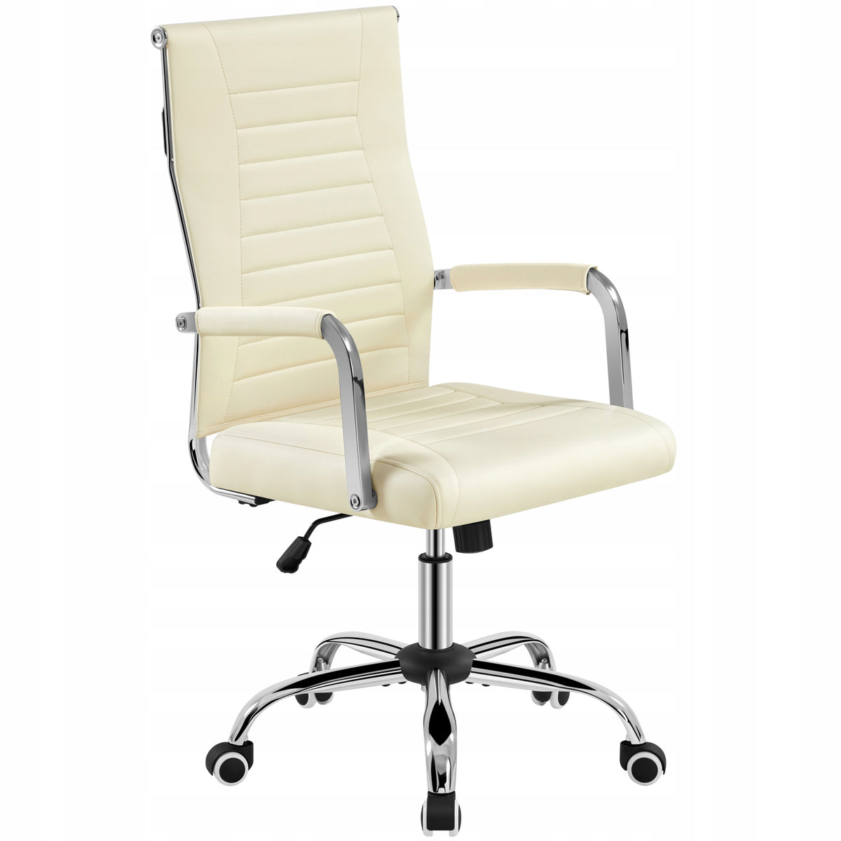 Ergonomic Office Chair, Armrest Chair, Swivel, Beige