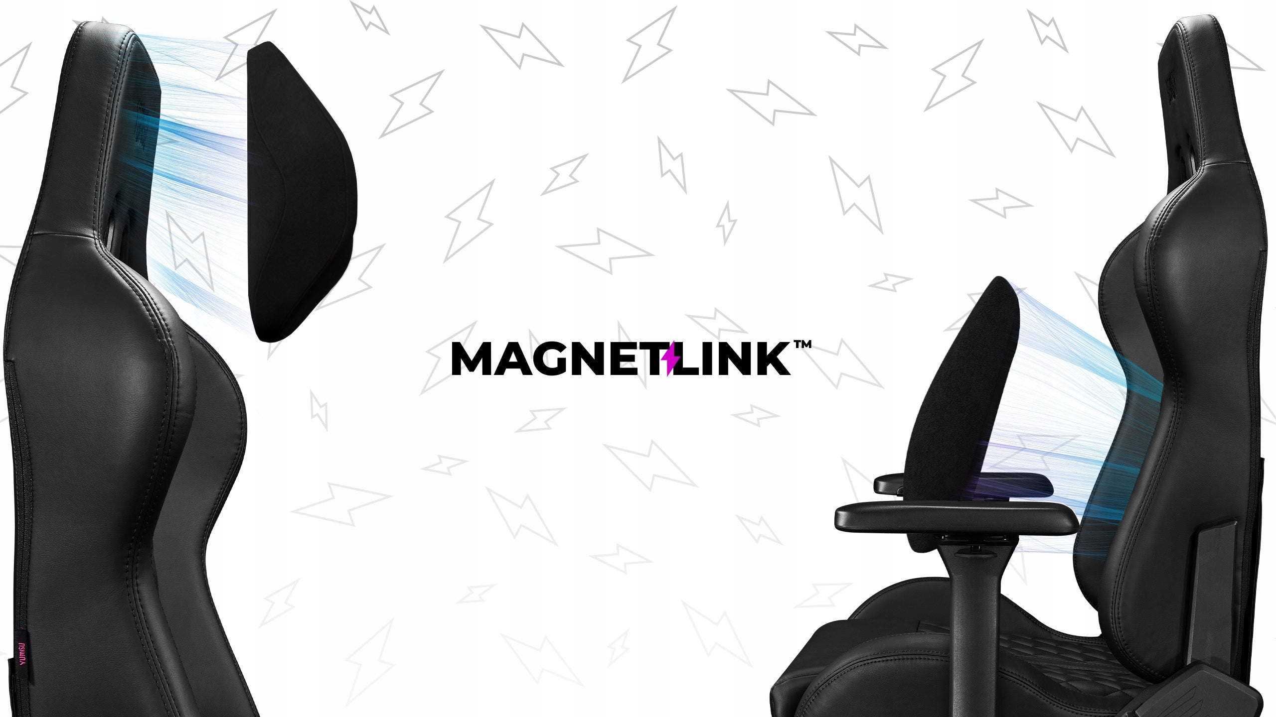 Ergonomic Office Chair Rotary YUMISU 2053 Magnetic Leather Black Manufacturer code Y-2053-BB-RL