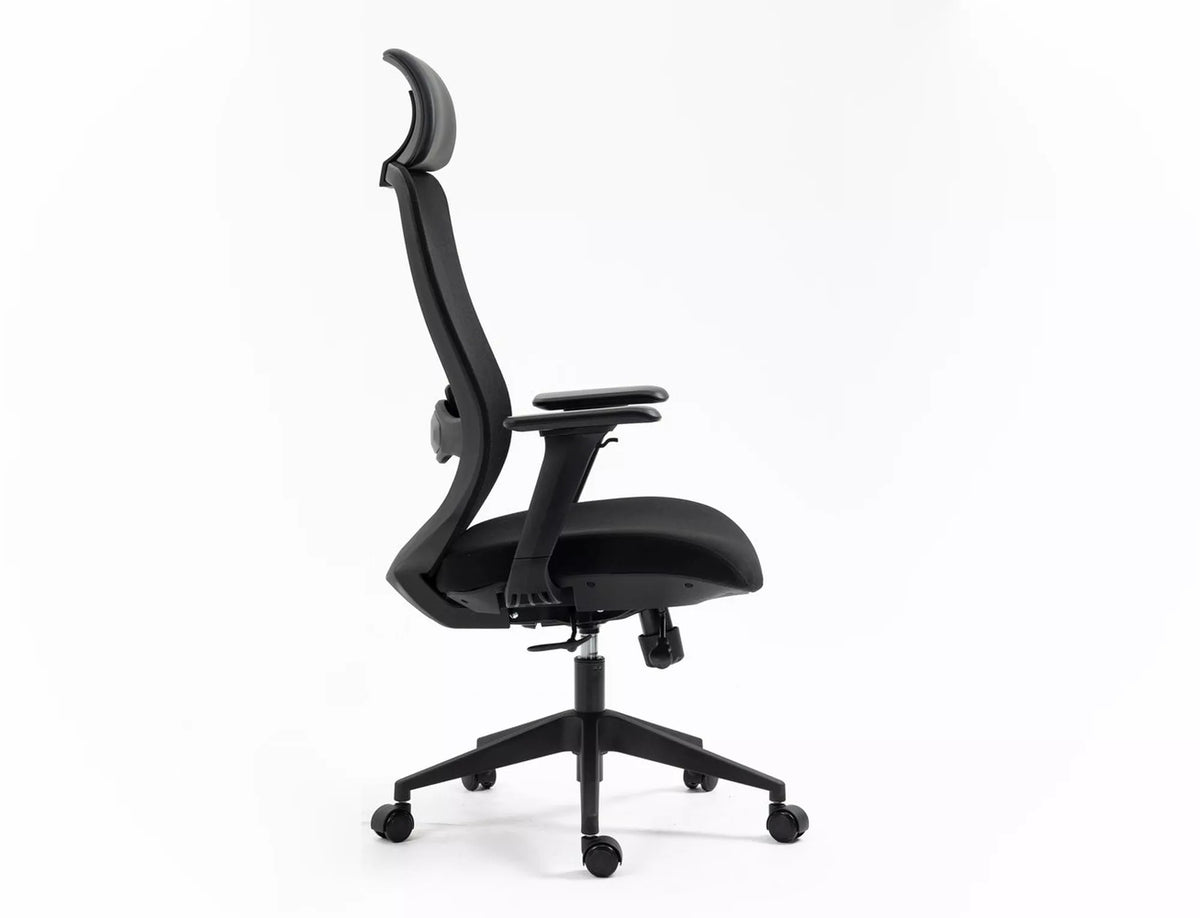 Ergonomic Office Chair Swivel Black 4D Tilt 150Kg Super Ergon SIGNAL Furniture depth 54 cm