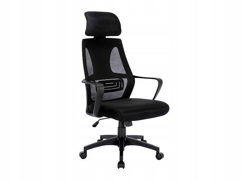 Ergonomic Office Chair Swivel Black TILT And Headrest Q-095 SIGNAL