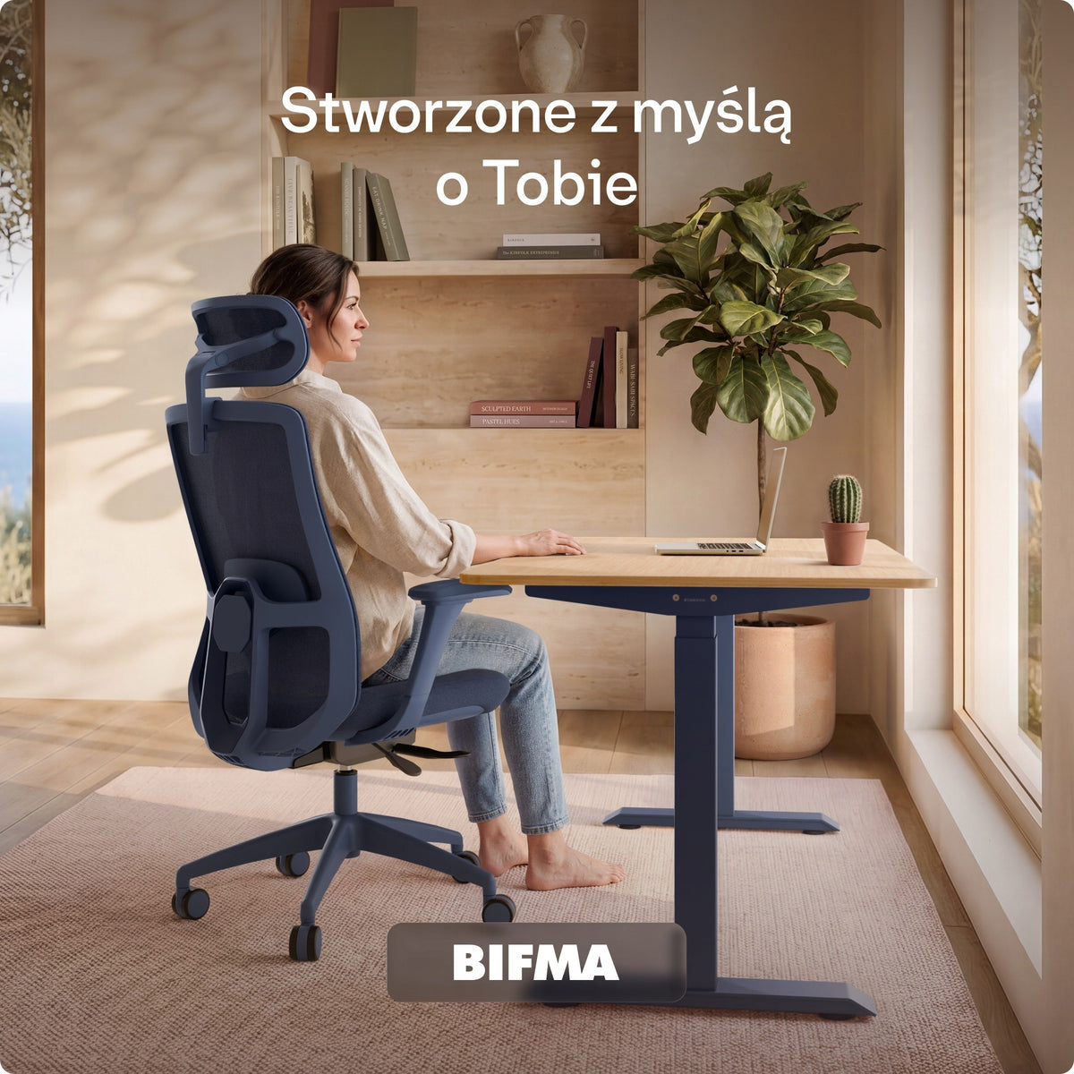 Ergonomic Office Chair Swivel Chair SitOne Blue Packaging status original