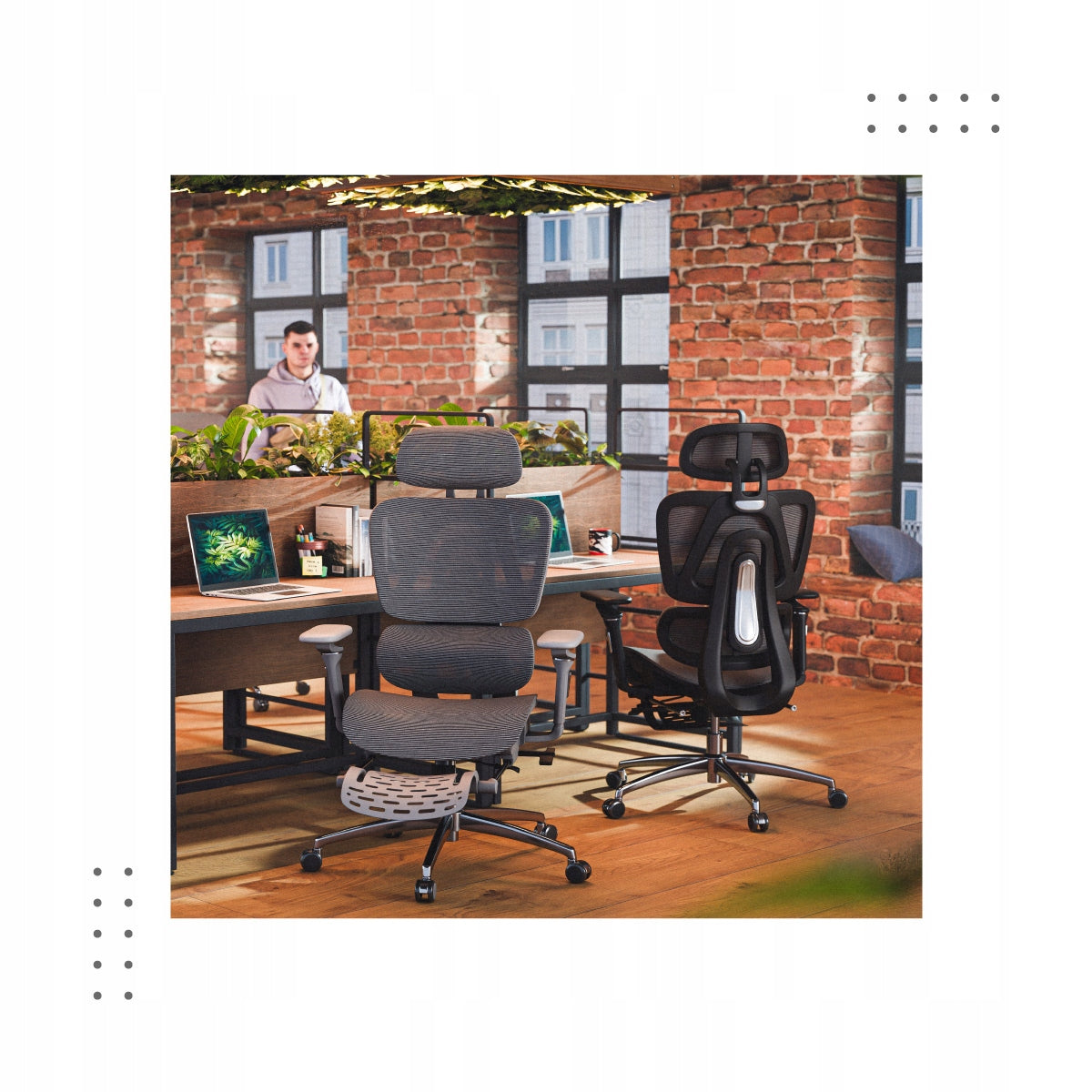 Ergonomic Office Chair with Footrest MarkAdler Expert 7.9 Black up to 150kg Furniture depth 70 cm