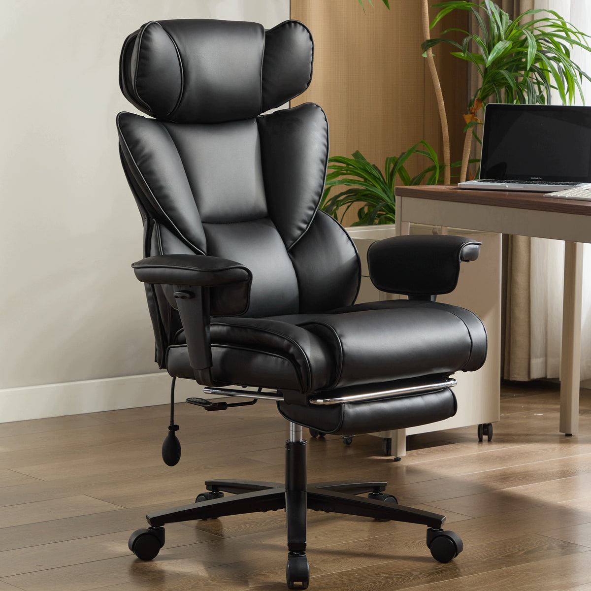 Ergonomic Office Chair with Footrest PU Leather Reclining Gaming Chair Manufacturer code 0762878167154