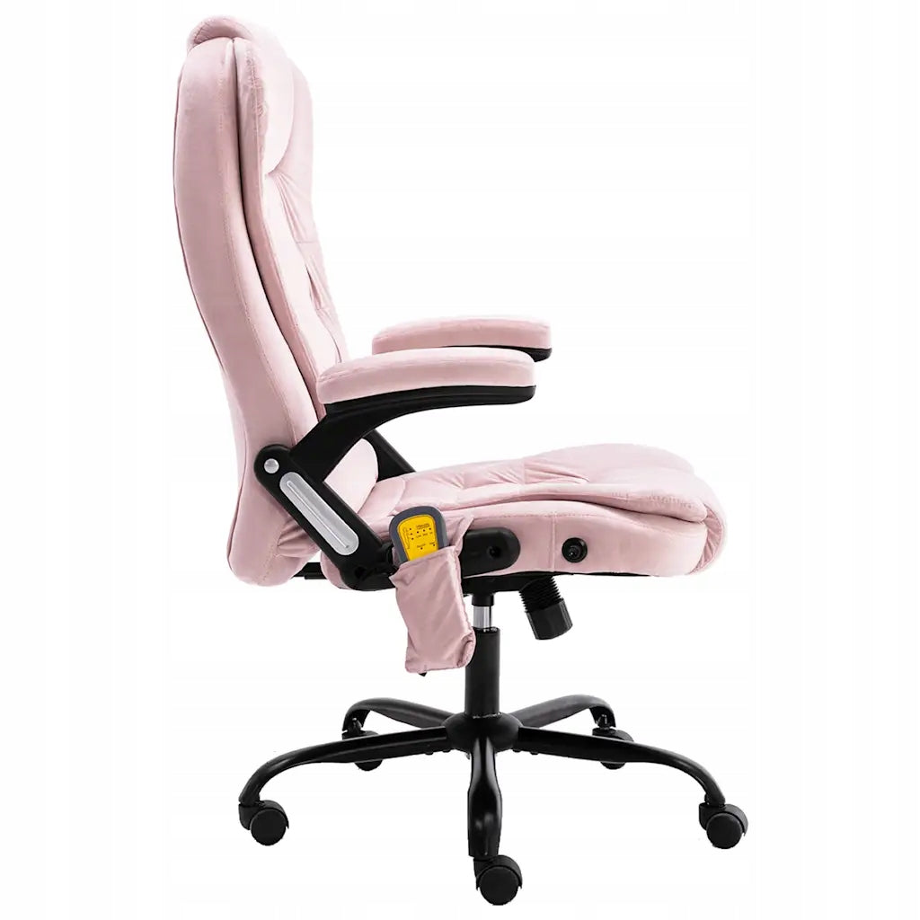 Ergonomic Office Chair with Massage and Heating, Pink, 67x71x110-119 Brand no brand