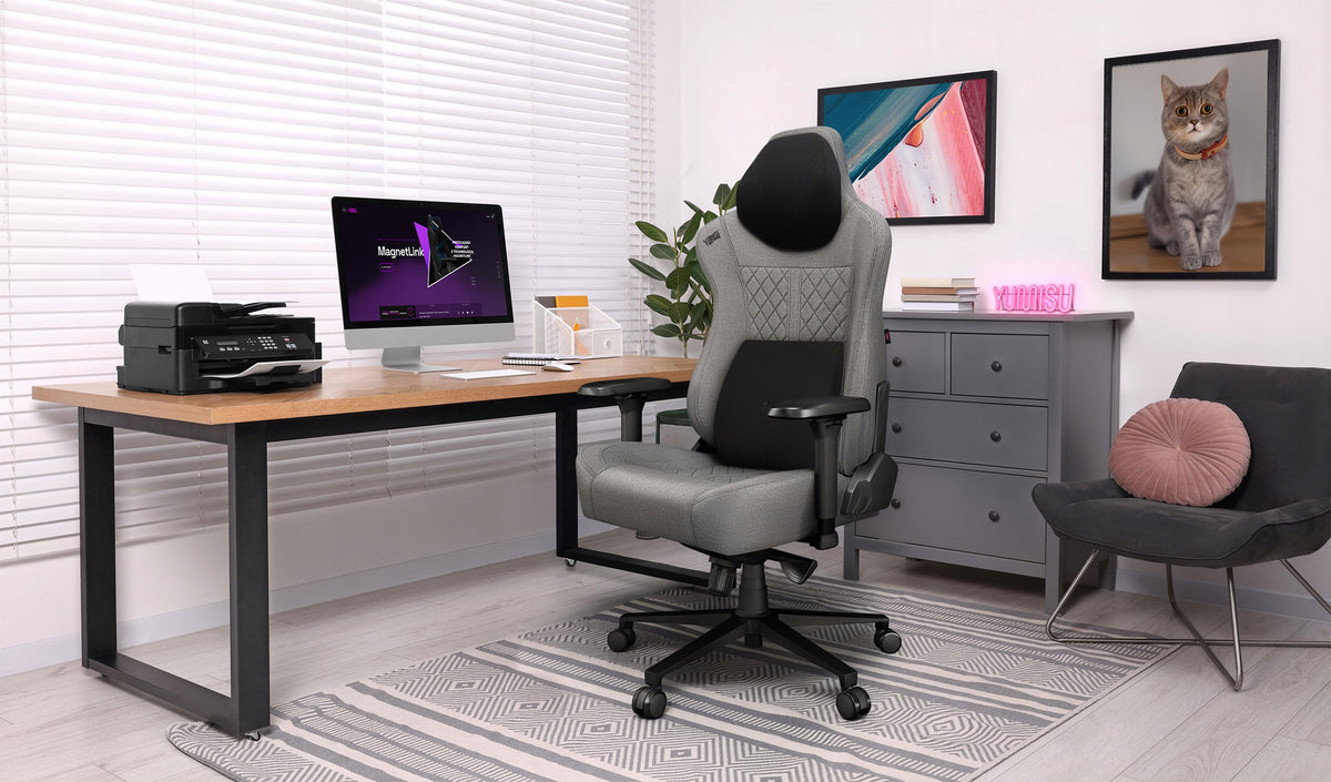 Ergonomic Office Swivel Chair YUMISU 2052 Magnetic Material Grey EAN (GTIN) 5904905625496