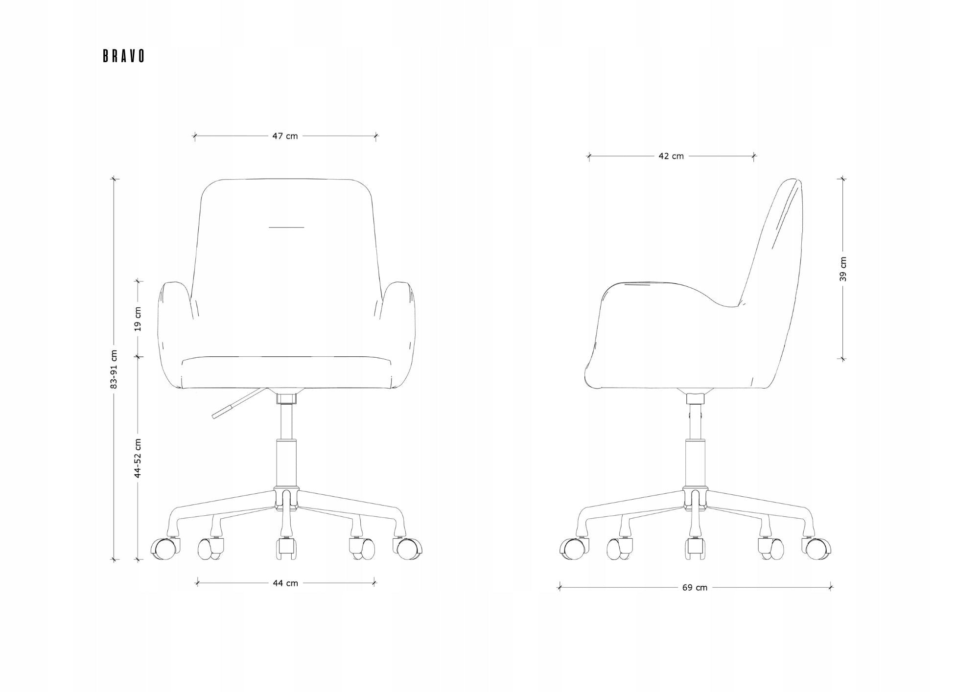 Ergonomic Swivel Chair BRAVO LF-11 Light Grey Chair for Office and Home Manufacturer code 9-218-LF-11