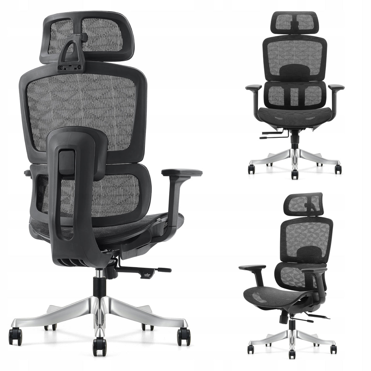 Ergonomic chair ANGEL Office Rotary Otus Black Meets Health and Safety Requirements