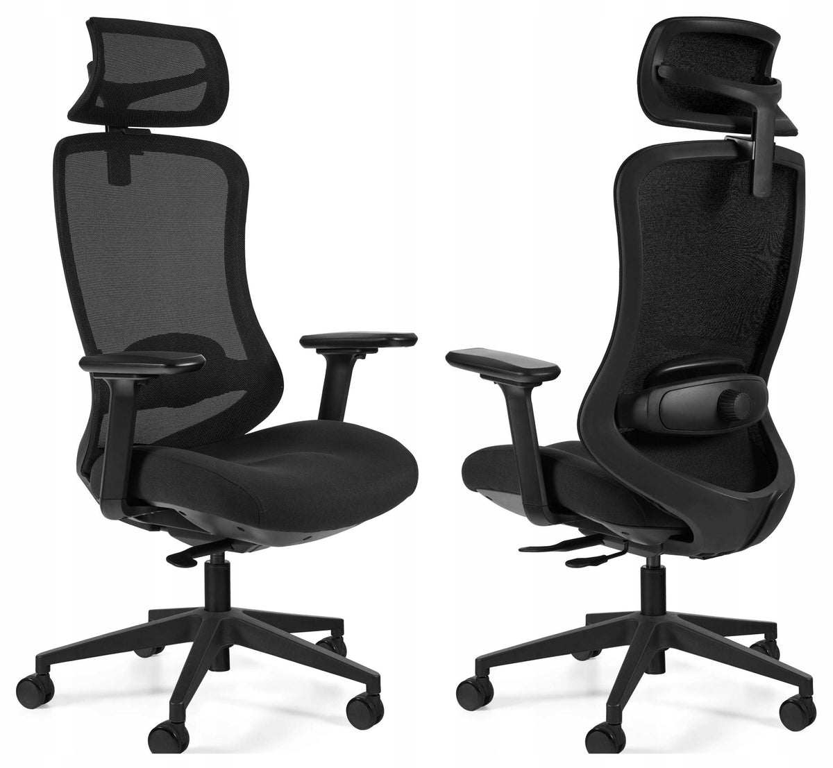 Ergonomic chair ErgoPro black swivel mesh office high