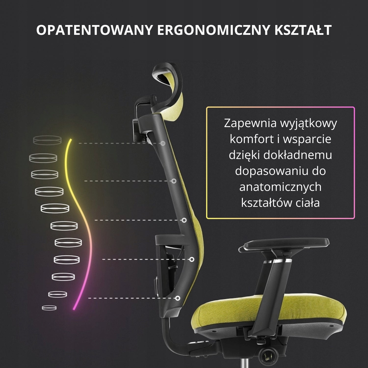 Ergonomic chair Kulik System Space Mystic Green - healthy and comfortable Packaging status original