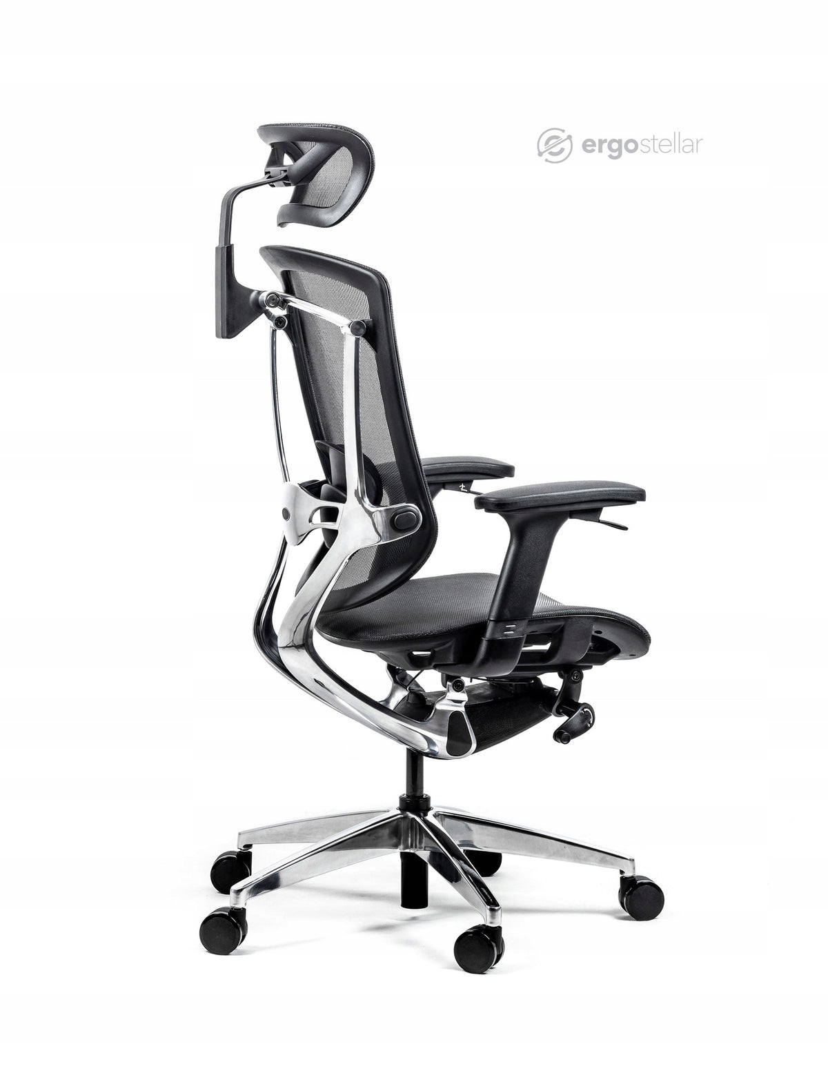 Ergonomic chair with full adjustment ERGOSTELLAR Black, meets health and safety requirements Packaging status original