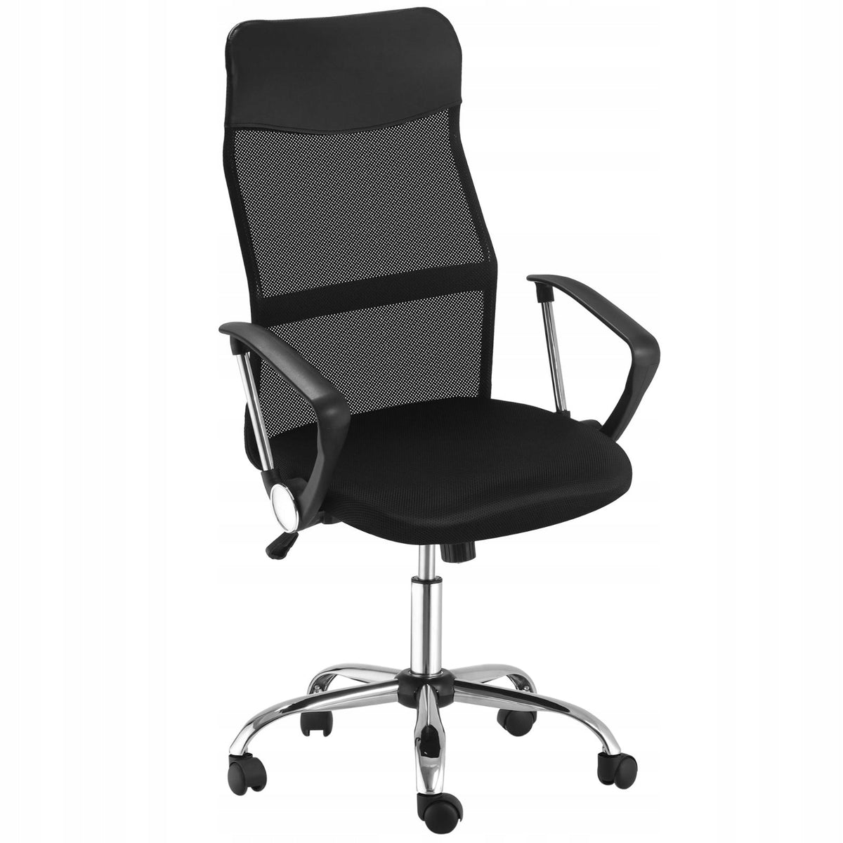Ergonomic gaming office chair with rocking function, black Furniture depth 63 cm