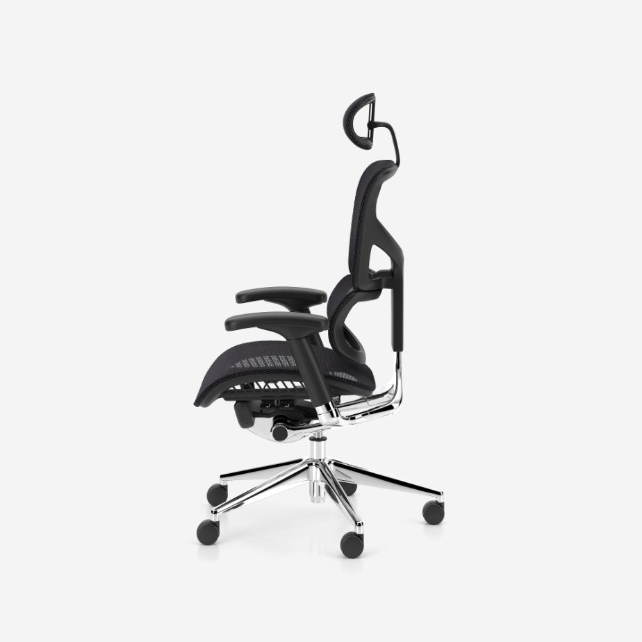 Ergonomic mesh swivel chair ERGO1 (Ergohuman) black Nowy Styl Packaging status original