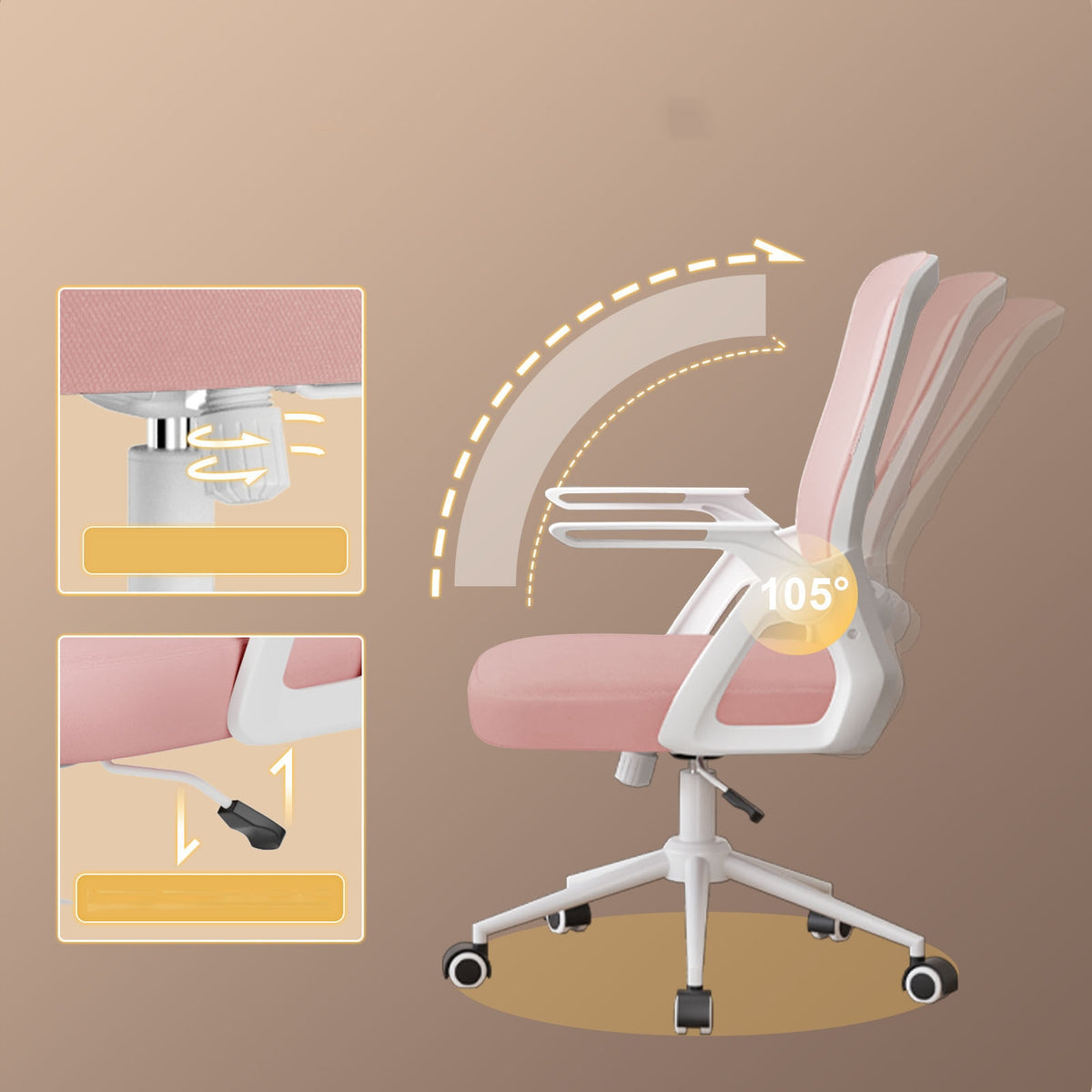 Ergonomic mesh swivel chair with adjustable lumbar support Manufacturer code X24F00K088