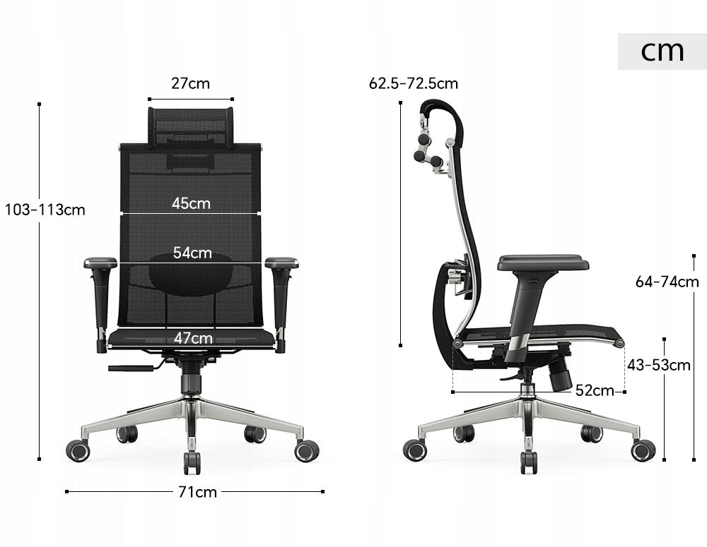 Ergonomic office chair ANGEL iO swivel chair black mesh Packaging status original