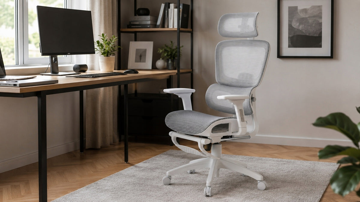 Ergonomic office chair Delagear M Pro 750 grey-white Brand Delagear