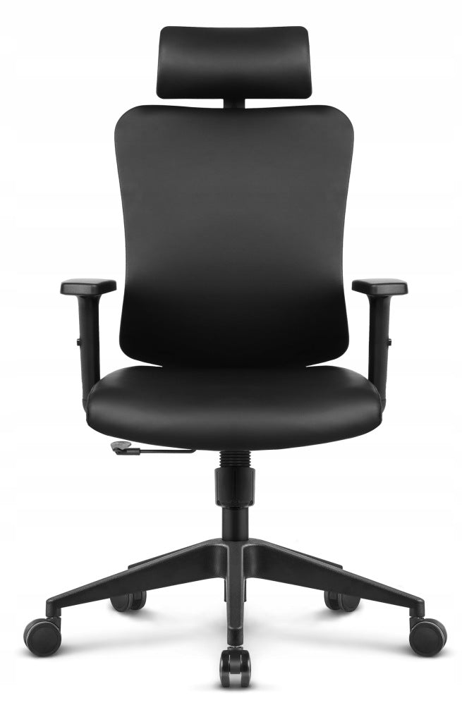 Ergonomic office chair Hell's Chair HC-1041 Black Premium Leather
