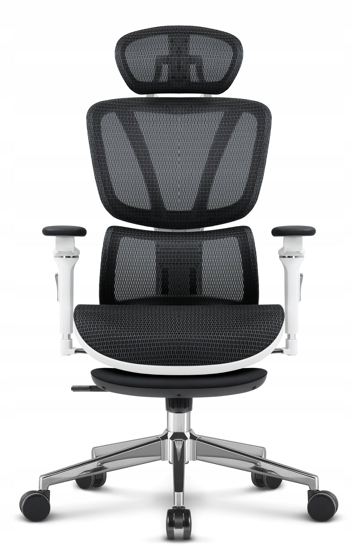 Ergonomic office chair Hell's Chair HC- 1044 Black White Fabric EAN (GTIN) 5905496912941