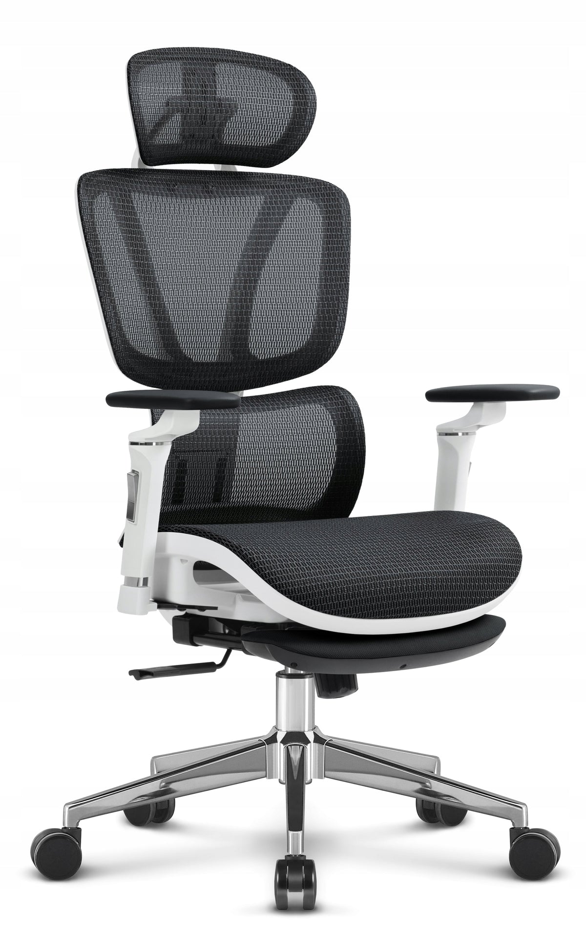 Ergonomic office chair Hell's Chair HC- 1044 Black White Fabric Manufacturer code 5905496912941
