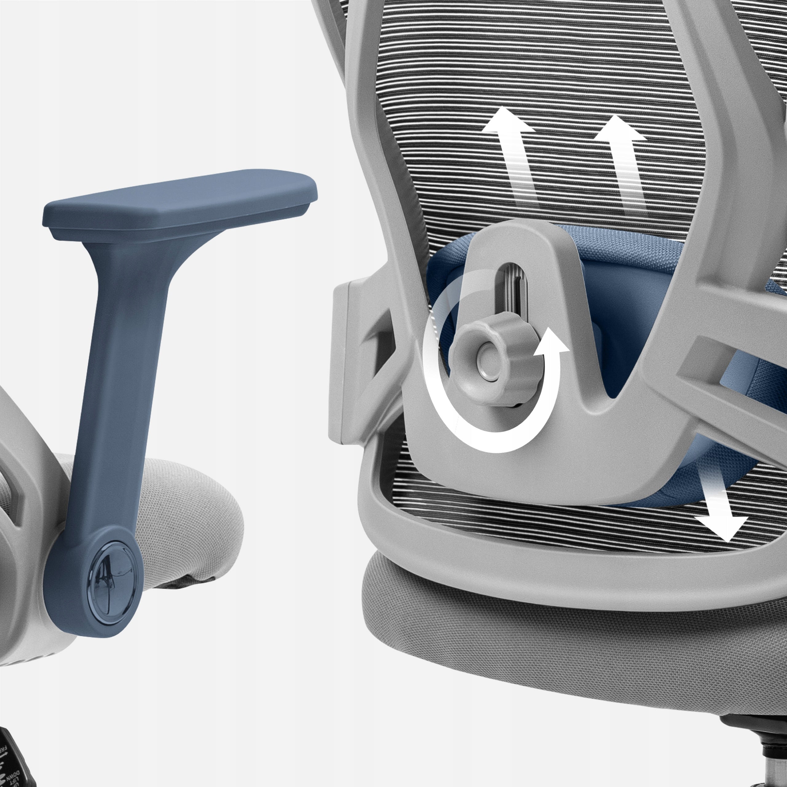 Ergonomic office chair MARK ADLER grey swivel rocking adjustable Medical device no