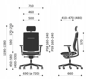 Ergonomic office chair Xenon 11SL P61 Profim EAN (GTIN) 5908441000304