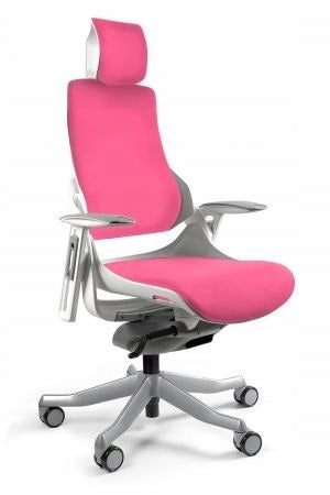 Ergonomic office chair pink WAU BL401 UNIQUE / MEETS NEW STANDARDS