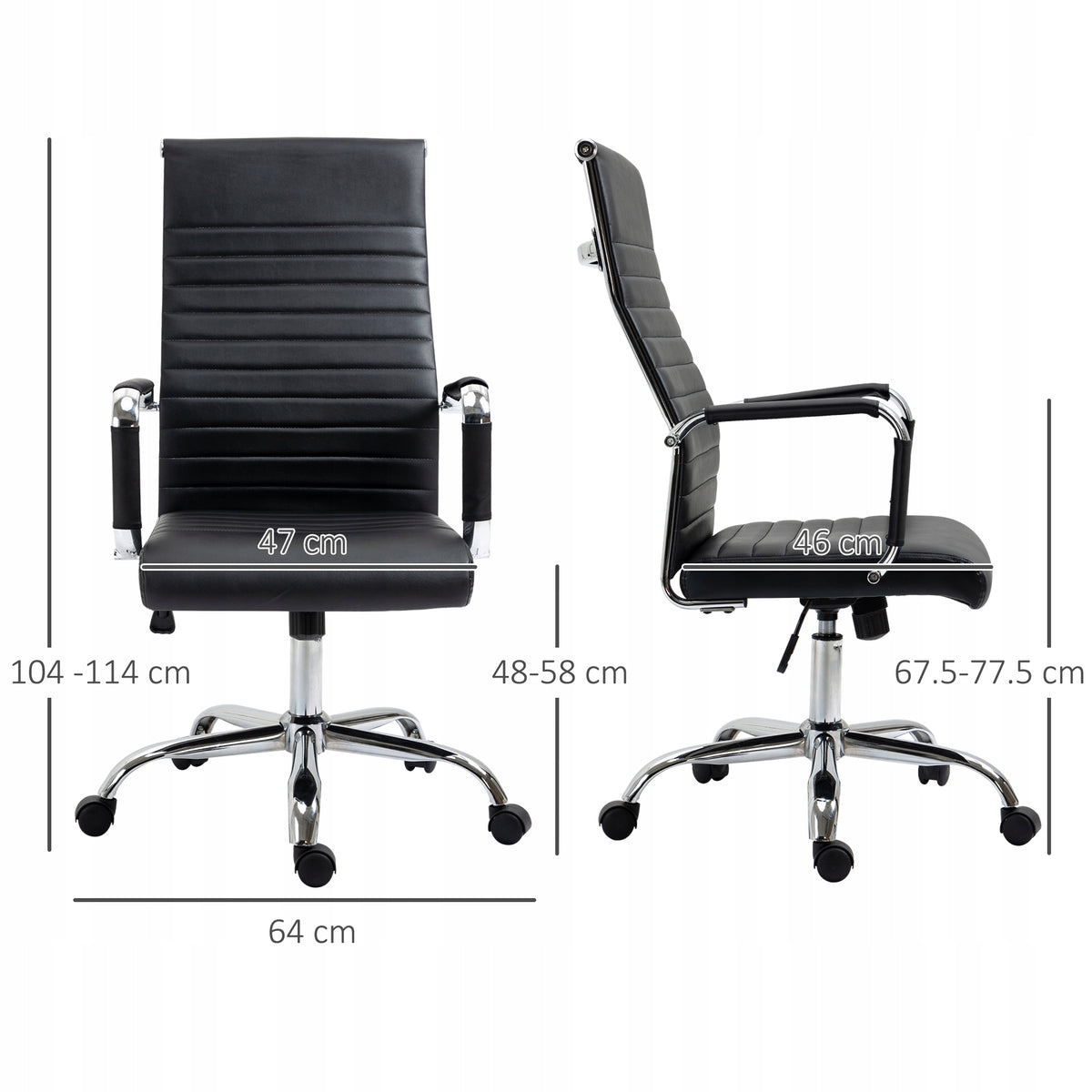 Ergonomic office chair, swivel chair black, comfortable to work with Brand no brand
