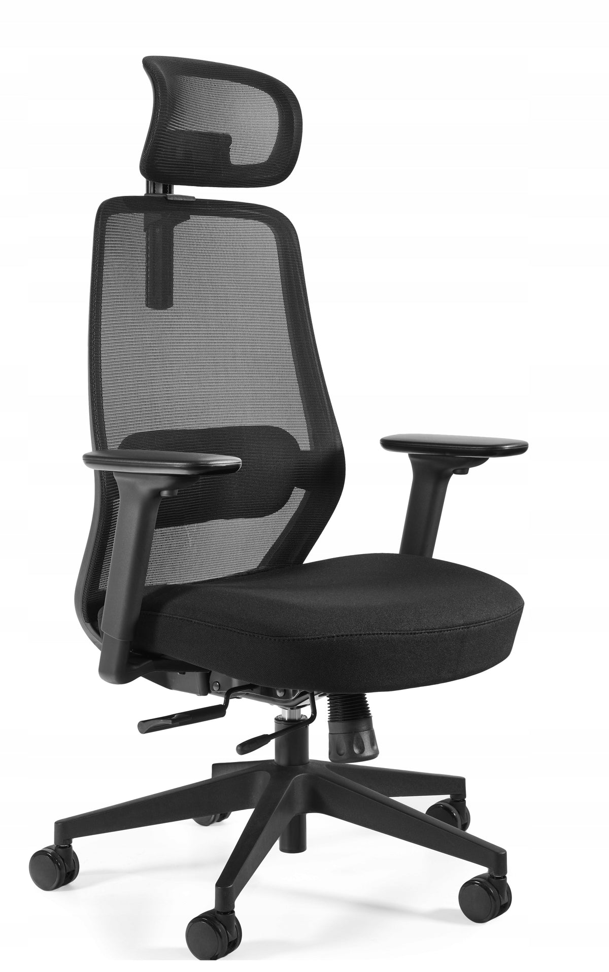 Ergonomic office swivel chair SONIC black – adjustable SYNCHRON 3D Packaging status original