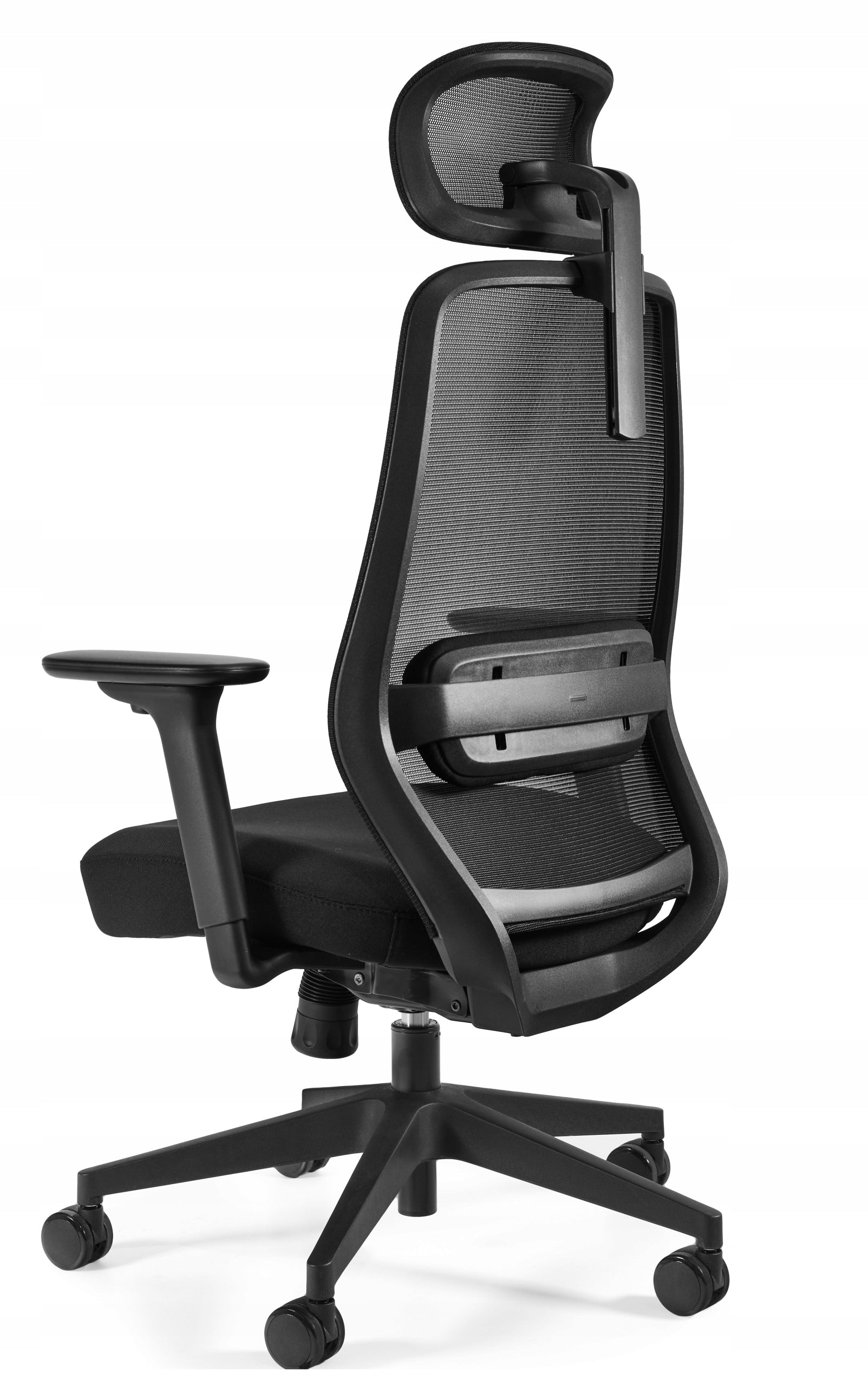 Ergonomic office swivel chair SONIC black – adjustable SYNCHRON 3D