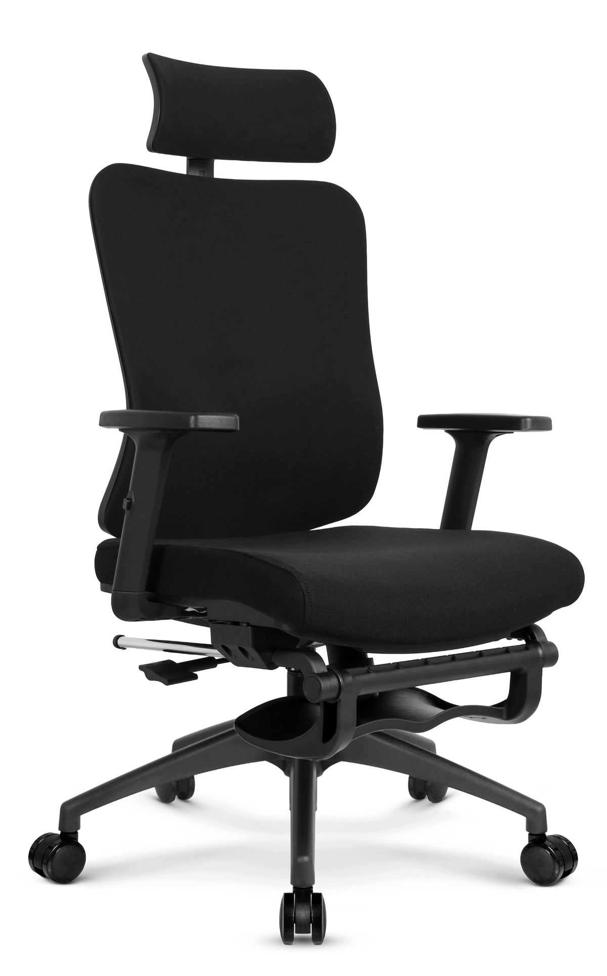 Ergonomic swivel chair Hells Chair HC-1041 Black Fabric with footrest Manufacturer code 5907196012815