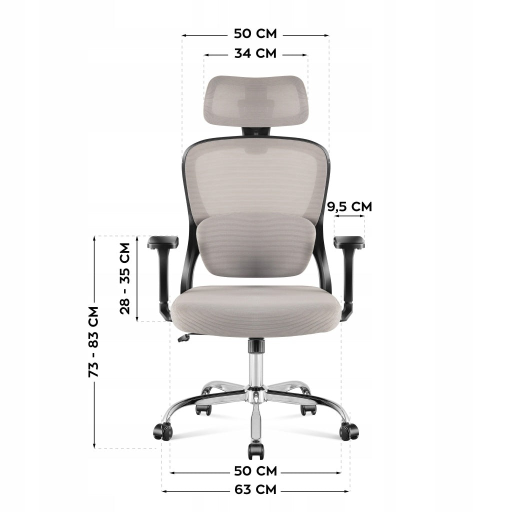 Ergonomic swivel chair Mark Adler 3.2 grey Brand Markadler