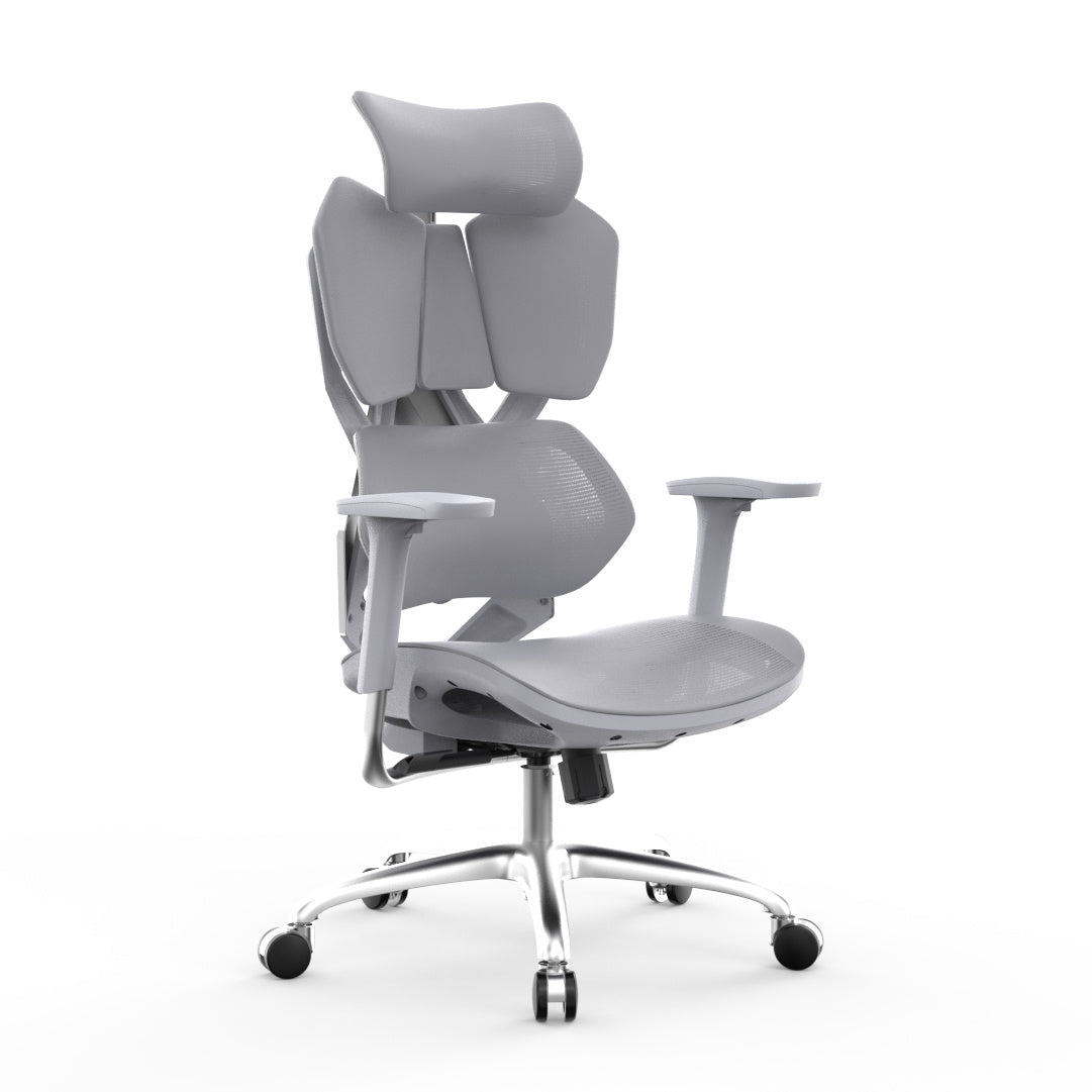 Ergonomic swivel gaming chair Angel Furia Grey