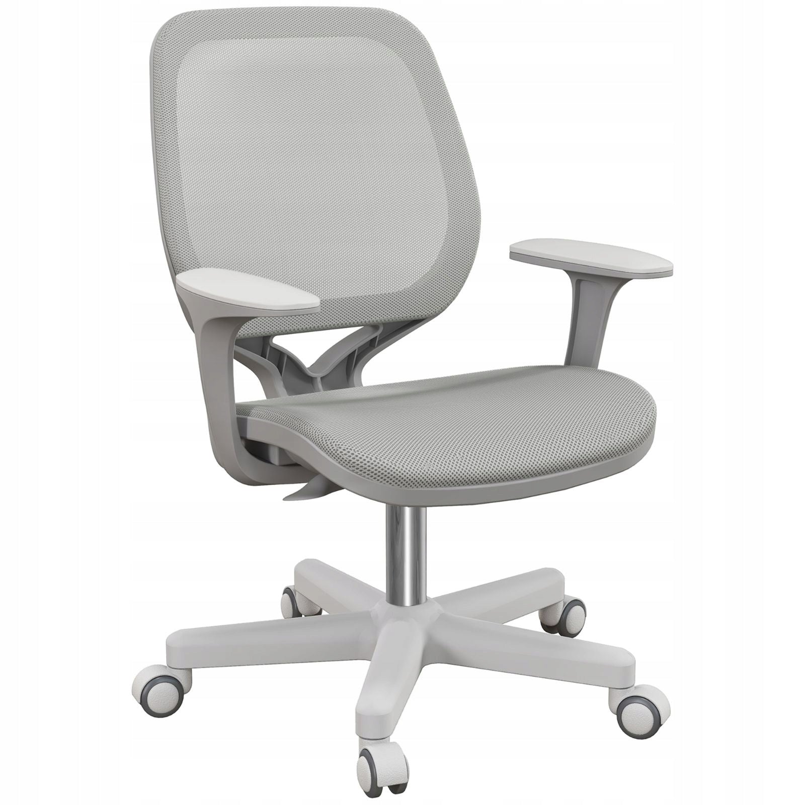 Ergonomic swivel office chair, 55 x 48 x 82,5-94,5 cm, grey
