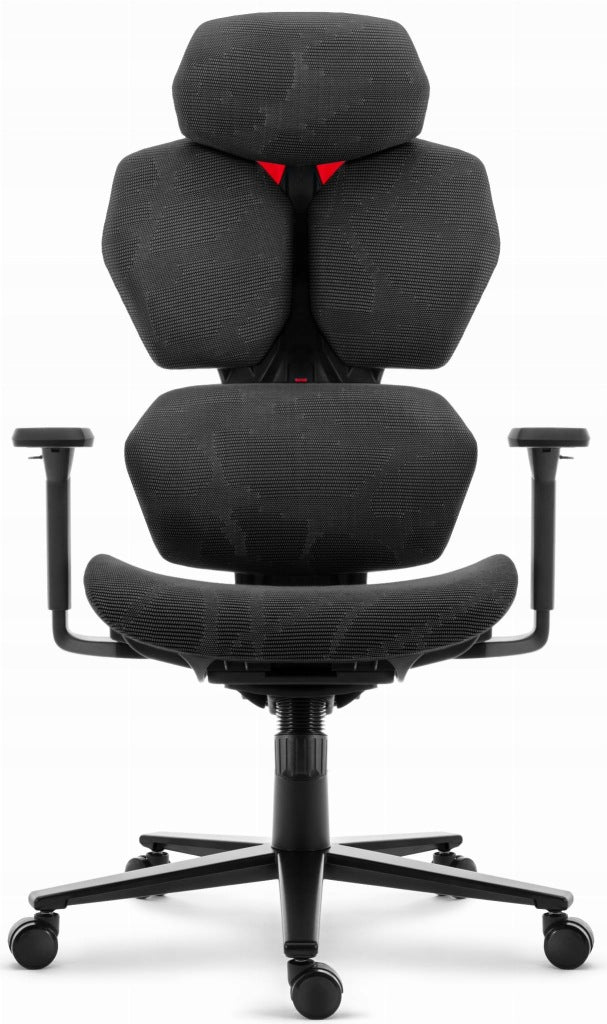 Ergonomic swivel office chair Hell's Chair HC-1010 black fabric Furniture depth 510 cm