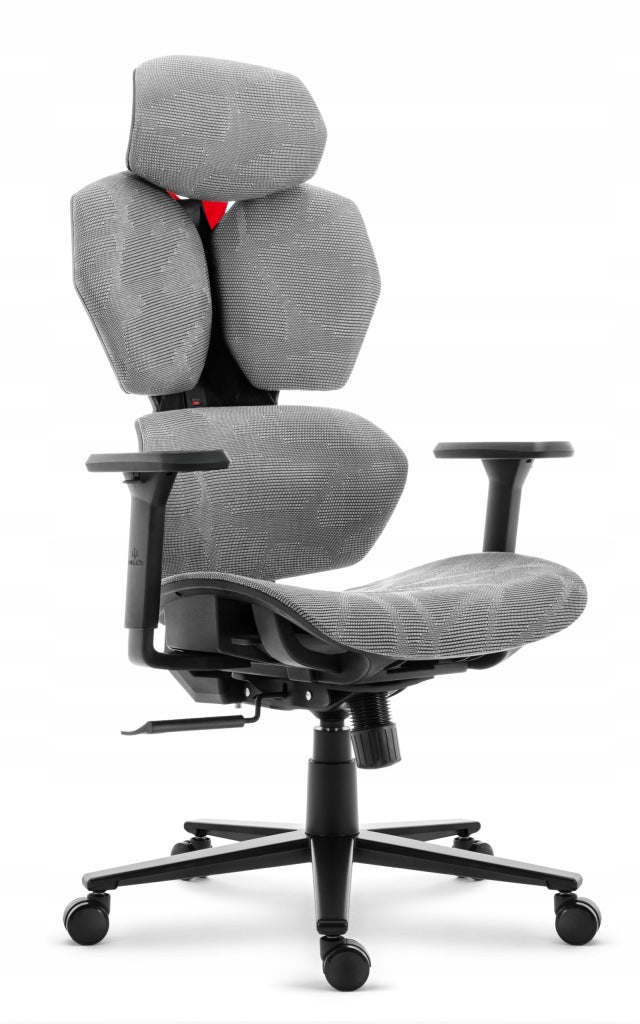 Ergonomic swivel office chair Hell's Chair HC-1010 grey fabric