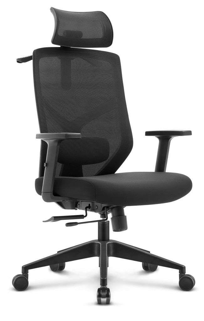 Ergonomic swivel office chair Hell's Chair HC-1052 black fabric Furniture depth 50 cm