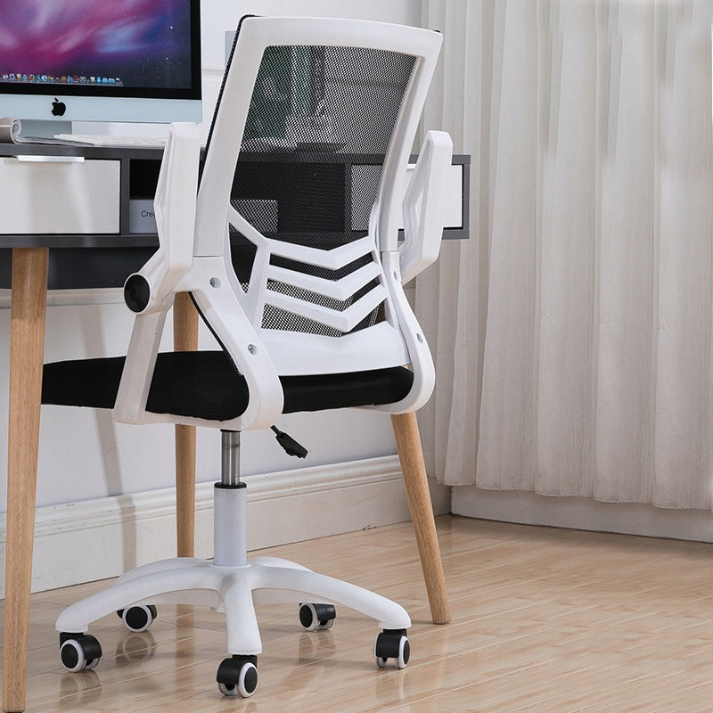 Ergonomic swivel office chair, mesh chair - white/black Brand Magboss