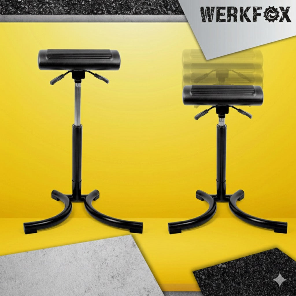 Ergonomic workshop stool with adjustable seat stool WERKFOX Brand no brand