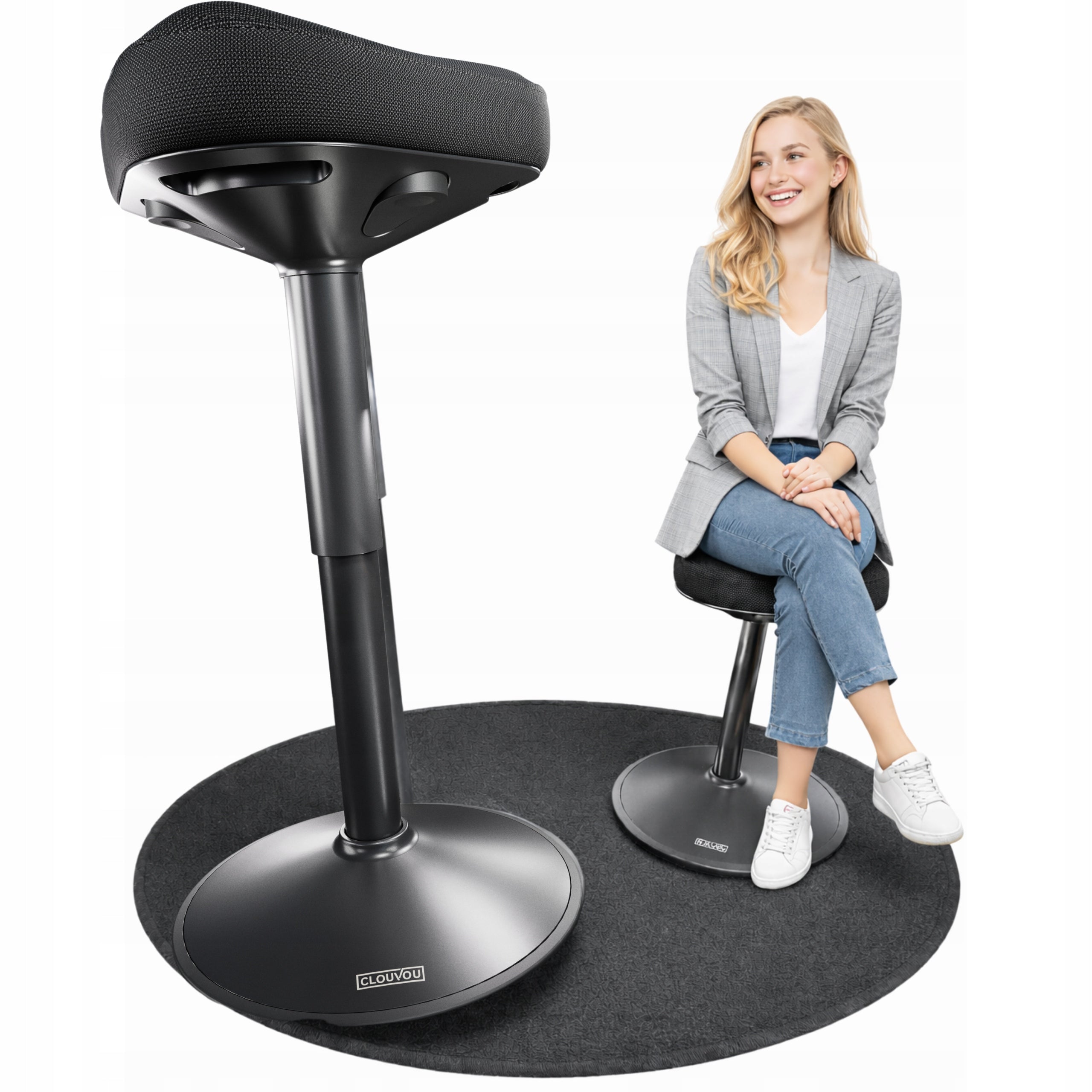 Ergonomiczny stołek regulowany taboret ergonomiczny – Nexus – 57 –82 cm