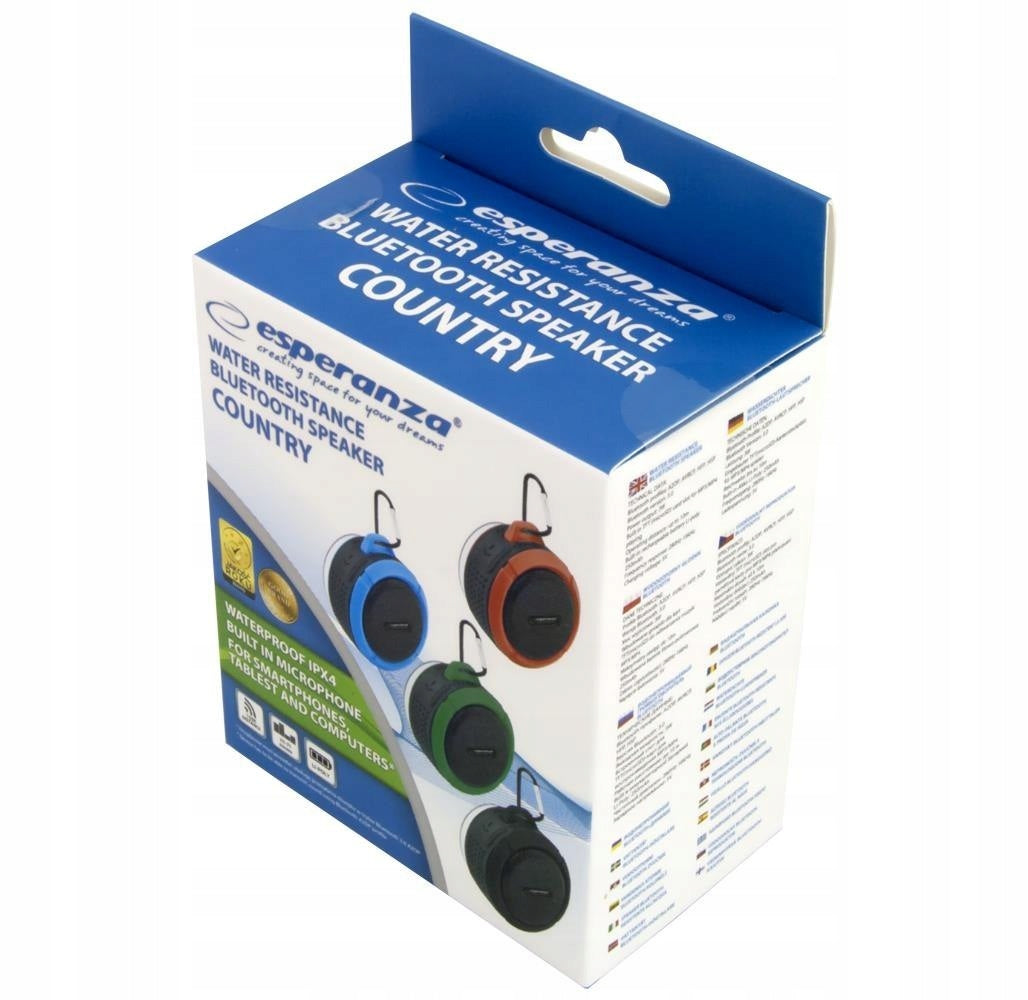 Esperanza Bt Country Speaker Black and Green Esperanza Brand Esperanza