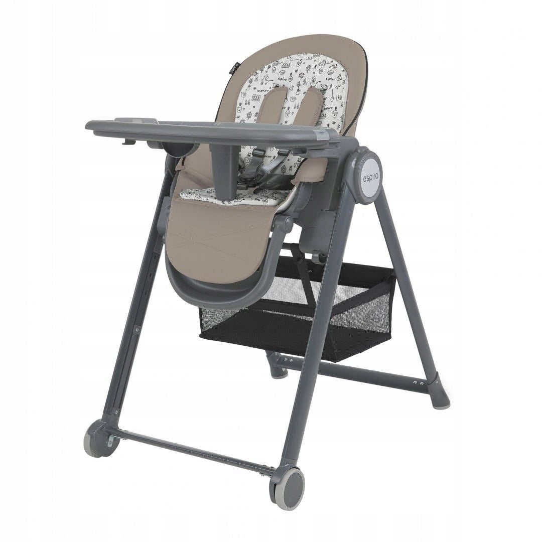 Espiro PENNE High chair on wheels -109 beige