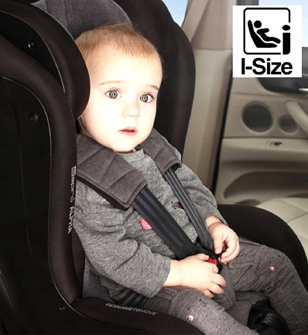 Espiro Seat 0-18 kg with base isofix rear & front reclining position Alpha Grey Manufacturer code 1380071001_310