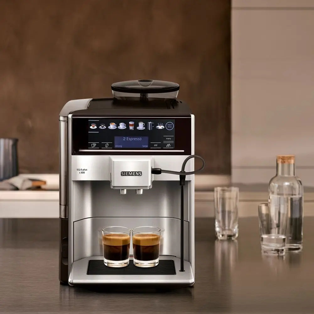 Espresso machine SIEMENS EQ.6 PLUS S300 TE 653311RW 1500 W/15 bar Packaging status original