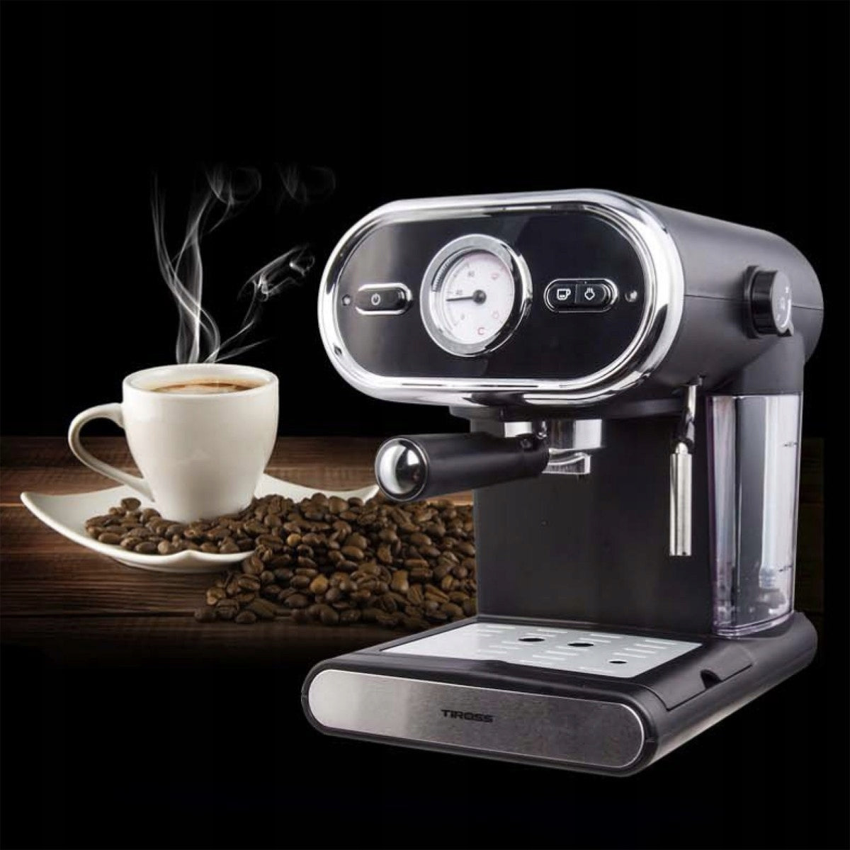 Espresso machine auto Tiross 1100W machines TS-6211 COFFEE MAKER Manufacturer code TS-6211