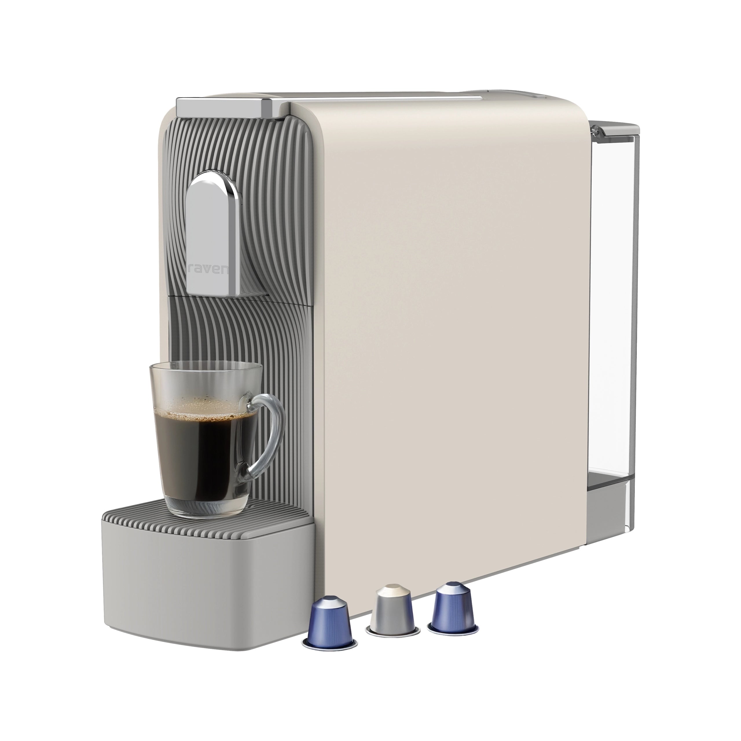 Espresso machine capsule Raven EEK002SB 1200W 19 bar Beige Packaging status original