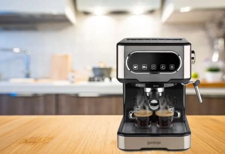 Espresso machine flask Gorenje ESCM15DBK 1,5l 1100W 15 bar Foamer Brand Gorenje