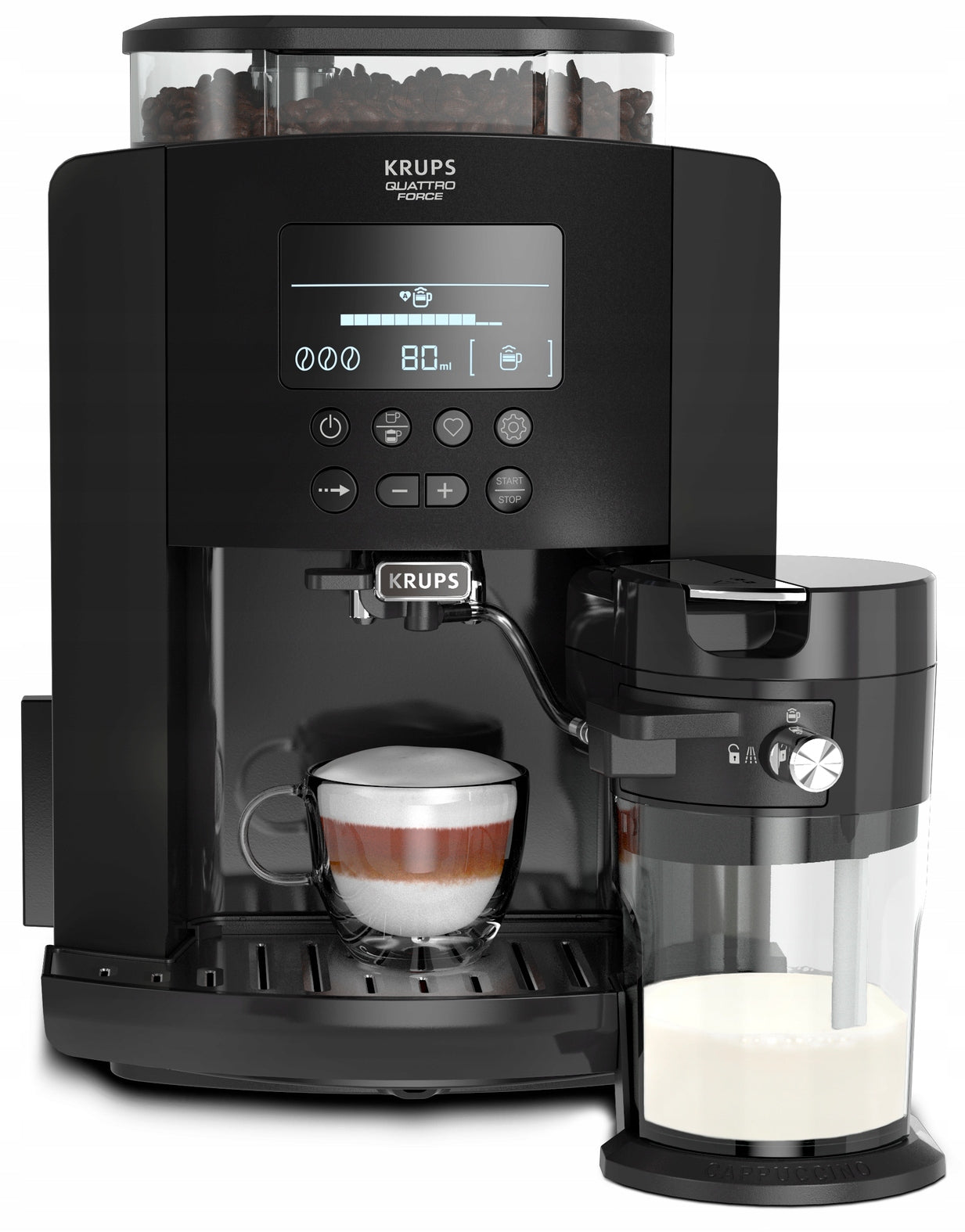 Espresso machine for coffee KRUPS EA819N10 15 bar