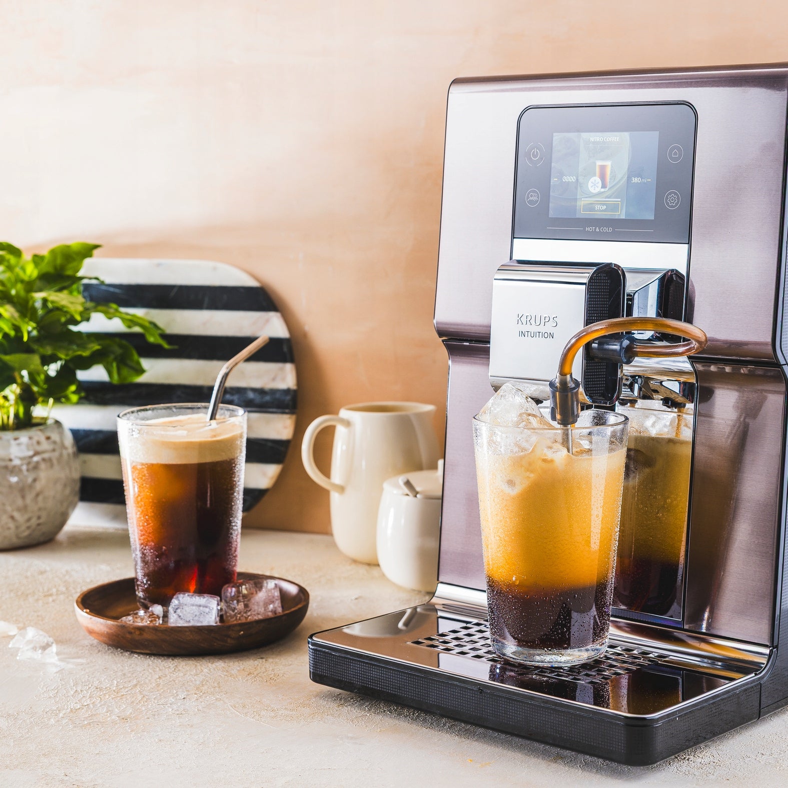 Espresso machine for coffee KRUPS Intuition Experience Hot&Cold EA879EEA Packaging status original