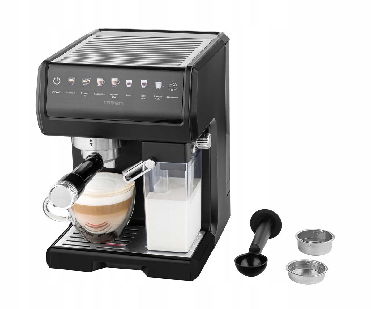 Espresso machine for flask coffee Raven EER007 1450W 20 bar Foamer Packaging status original