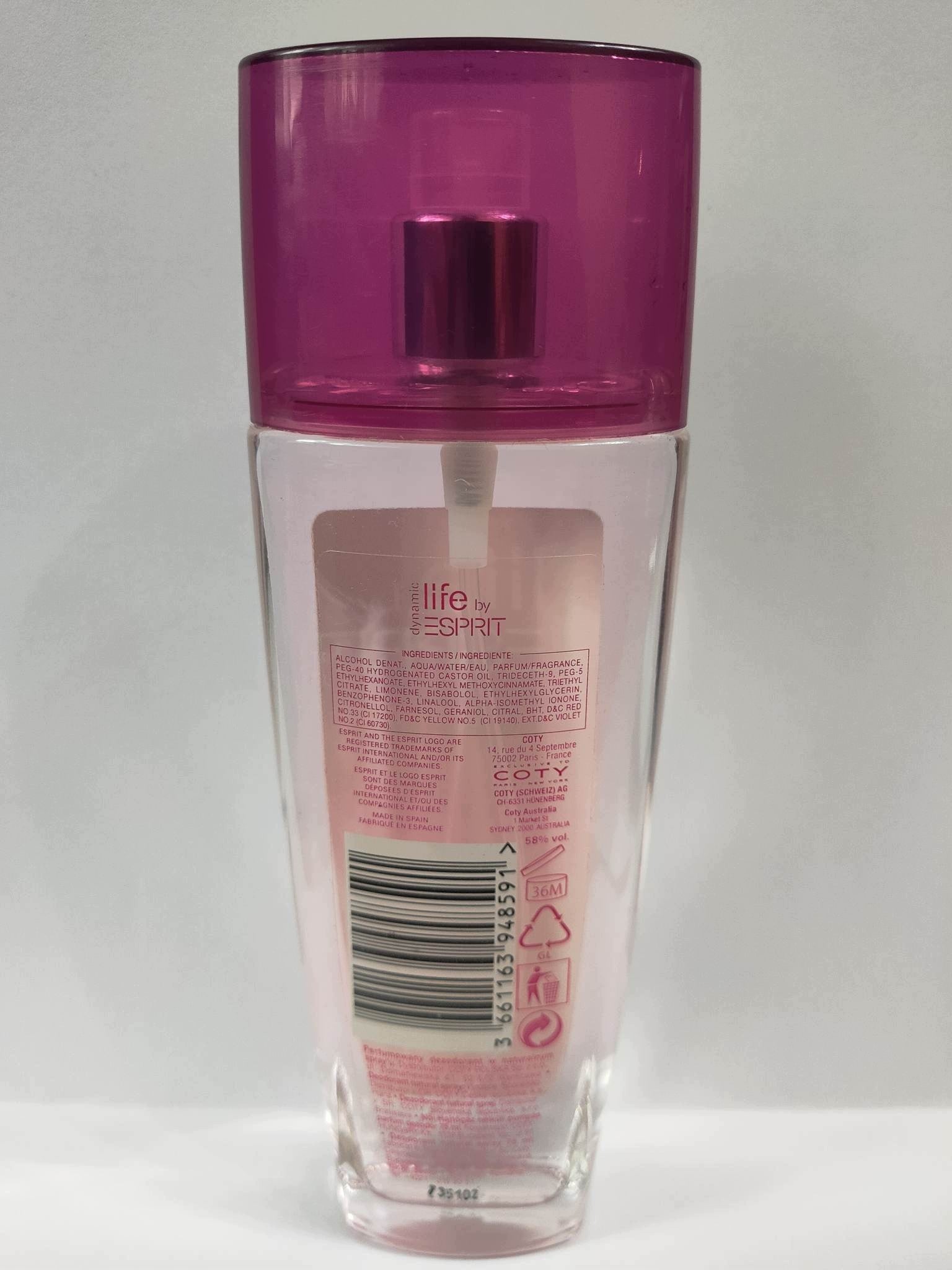Esprit Dynamic Life By Esprit For Women Summer Edition 75 ml Packaging status original